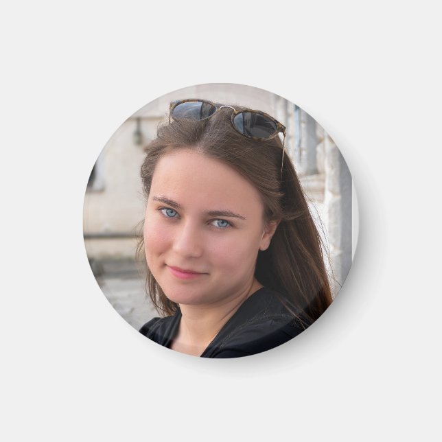 Imã Crie seu próprio ímã de fotos personalizado (Frente)