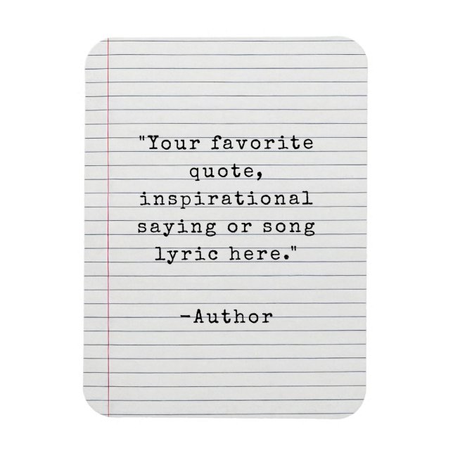 Ímã Crie seu próprio Magnet de Citação de Máquina de D (Vertical)