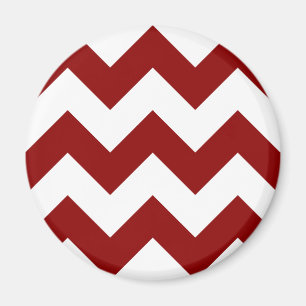 Imã Crie seu próprio padrão de Zigzag vermelho escur