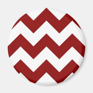 Imã Crie seu próprio padrão grande de Zigzag vermelho