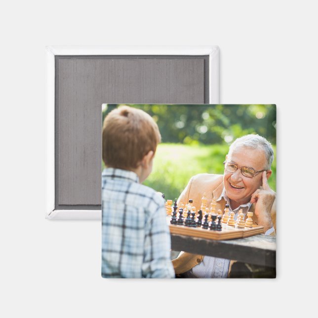 Imã Crie Seu Próprio Presente de Foto Personalizado do (Front/Back)