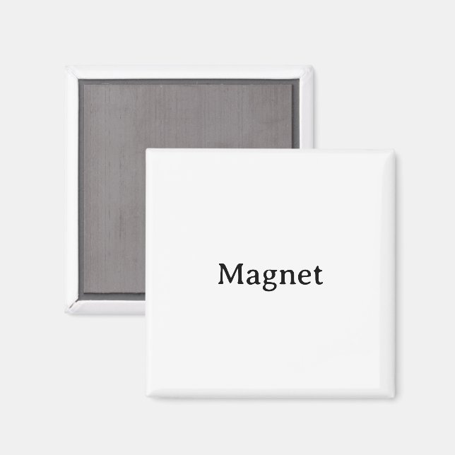 Imã Crie Seu Próprio Quadrado Simples Personalizado de (Front/Back)