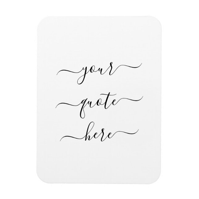 Ímã Crie seu próprio script Elegante de Cotação Person (Vertical)