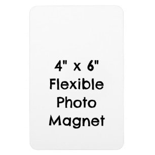 Ímã Crie sua Foto Flexível Personalizada de 4" x 6"