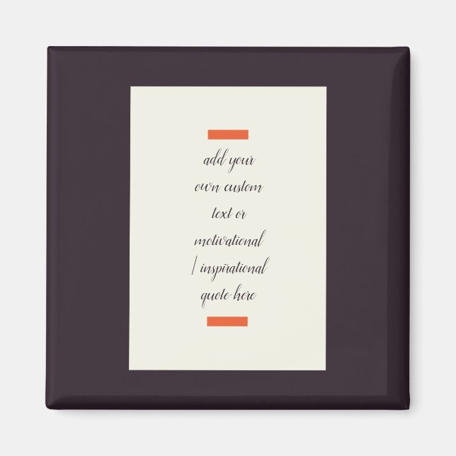 Imã Crie sua própria citação motivacional/inspiraciona (Frente)