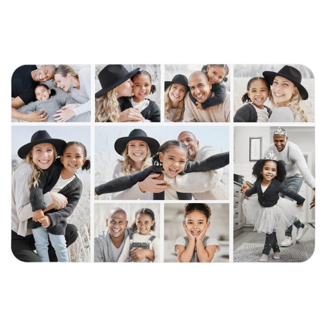 Ímã Crie Sua Própria Colagem de Fotos (Horizontal)