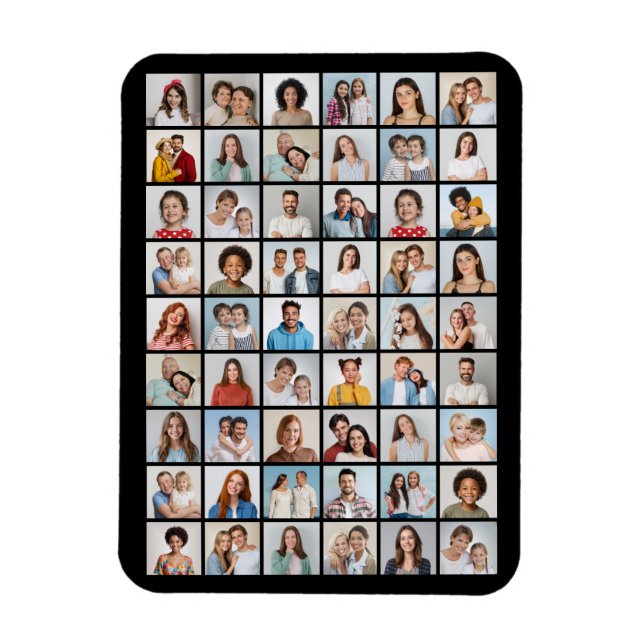 Ímã Crie Sua Própria Colagem De Fotos 54 (Vertical)