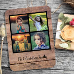 Ímã Crie sua própria colagem de fotos da família rusti<br><div class="desc">Imagem fotográfica com a colagem personalizada de fotos da Família sobre o fundo do celeiro russo Adicione suas próprias fotos pessoais para personalizar o ímã e seu próprio texto. Se precisar de ajuda,  entre em contato comigo.</div>