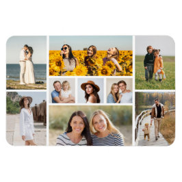 Ímã Crie sua própria colagem de fotos de 9