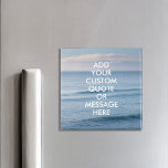 Imã Crie sua própria cotação<br><div class="desc">Crie seu próprio ímã de cotação personalizado. Personalize este ímã com a tipografia moderna e a paisagem das ondas oceânicas.</div>