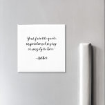 Imã Crie sua própria cotação personalizada de script E<br><div class="desc">Crie seu próprio ímã de cotação personalizado. Apresenta a tipografia elegante minimalista do guião.</div>