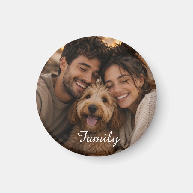 Imã Crie sua própria família personalizada (Frente)