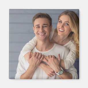 Imã Crie Sua Própria Foto de Casal Personalizada
