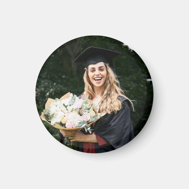 Imã Crie Sua Própria Foto de Graduado Personalizada (Frente)