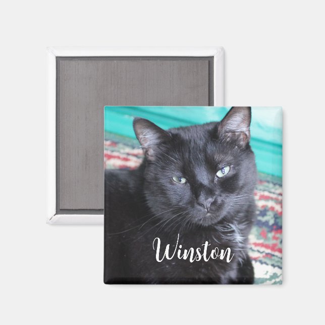 Imã Crie sua própria foto e nome personalizados (Front/Back)