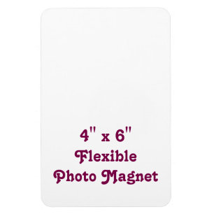 Ímã Crie sua própria foto flexível única de 4" x 6"