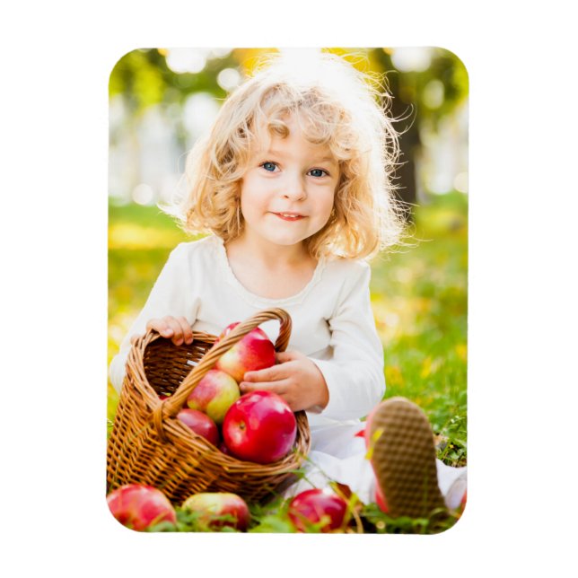 Ímã Crie Sua Própria Foto Infantil Personalizada (Vertical)