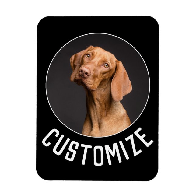 Ímã Crie sua própria foto ou imagem e texto (Vertical)