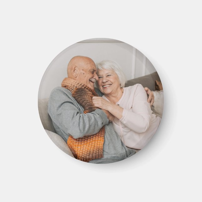 Imã Crie sua própria foto personalizada (Frente)