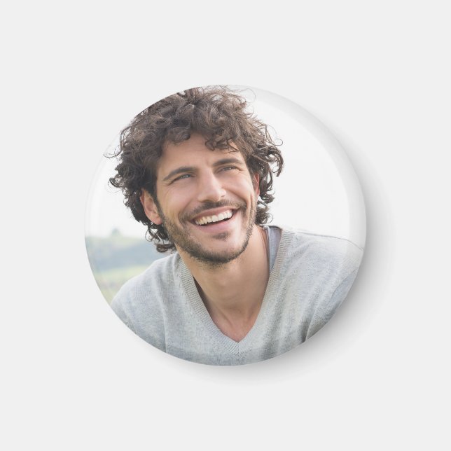 Imã Crie sua própria foto personalizada (Frente)