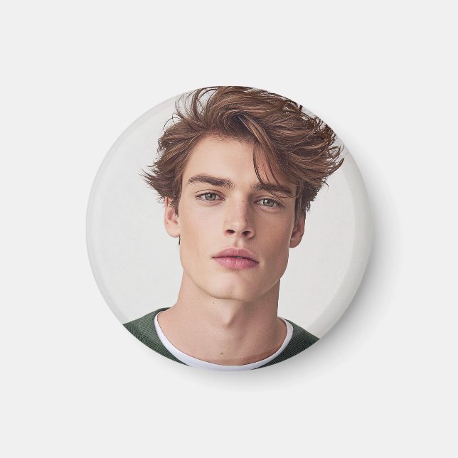 Imã Crie sua própria foto personalizada (Frente)