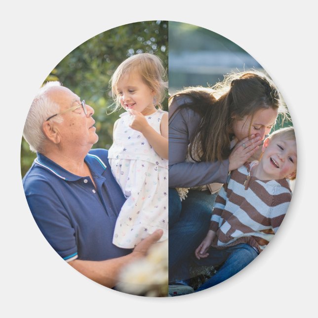 Imã Crie suas próprias duas fotos  (Frente)