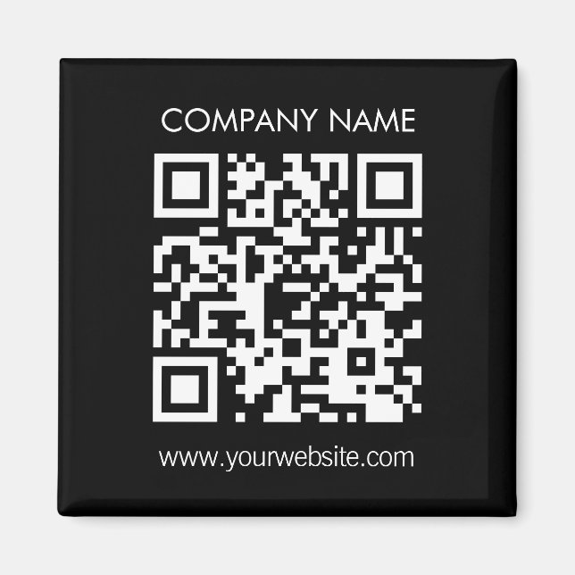 Imã Crie um código QR instantaneamente Design simples  (Frente)
