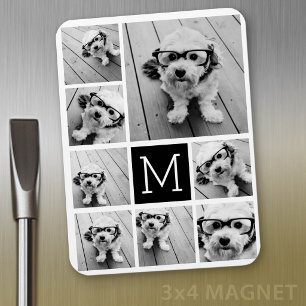 Ímã Crie uma colagem de fotos personalizada com 8 foto