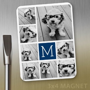 Ímã Crie uma colagem de fotos personalizada com 8 foto