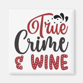 Imã Crime verdadeiro e vinho