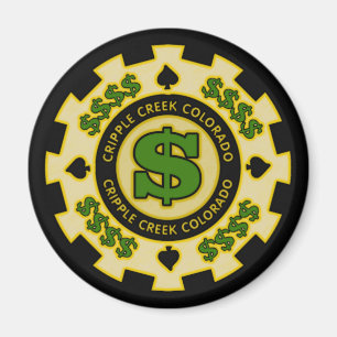 Imã Cripple Creek Colorado Poker Chip