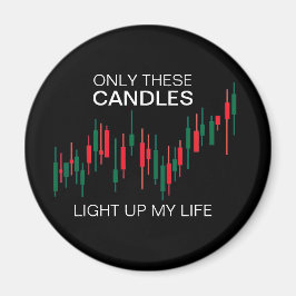 Imã Cripto Candlesticks Personalizados