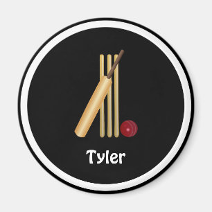 Imã Críquete - Wicket, bat e ball, modelo