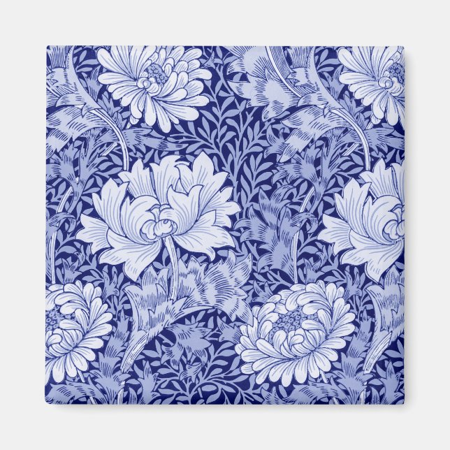 Imã Crísantemo Azul, William Morris (Frente)