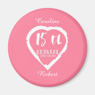 Imã Cristal tradicional de 15 de aniversário de casam