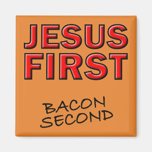 Imã Cristão Jesus Primeiro Bacon Segundo