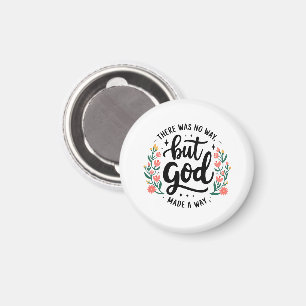 Imã Cristão Personalizado Sem Maneira Senão Deus