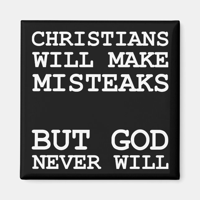 Imã Cristãos Cometem Erros Misteaks Não Deus Engraçado (Frente)