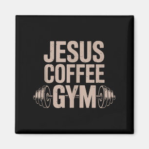 Imã Cristianismo Engraçado Treino Jesus Café Academia