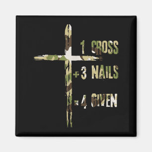 Imã Cristianismo Uma Cruz Mais Três Pregos Igual Perdã