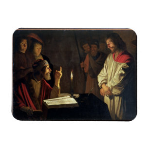Ímã Cristo antes de Caiaphas (óleo em canvas)