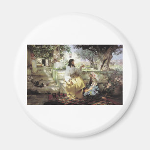 Imã Cristo com Martha e Maria por volta de 1886