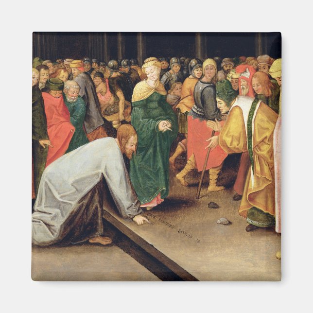 Imã Cristo e mulheres adultério, 1628 (Frente)