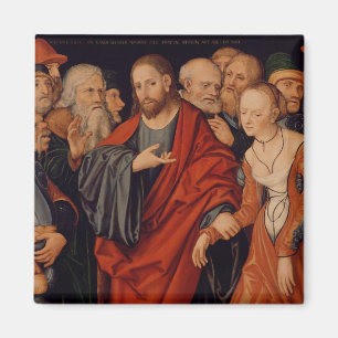 Imã Cristo e o adultèrio recolhido mulher