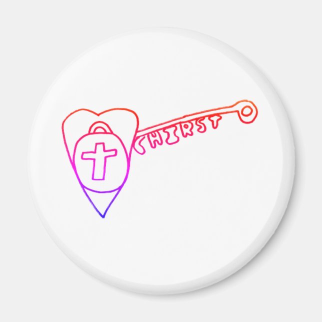 Imã Cristo é o ímã redondo chave (Frente)