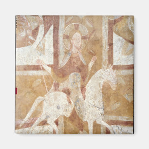 Imã Cristo em um cavalo branco