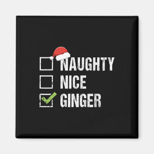 Imã Cristo Irlandês Naughn Nice Ginger Redhead Santa H