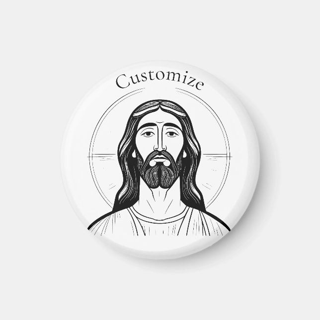 Imã Cristo Jesus Thunder_Cove (Frente)