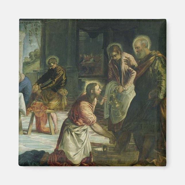 Imã Cristo Lavando os Pés dos Discípulos, c.1547 (Frente)