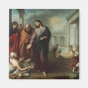Imã Cristo na piscina de Bethesda, 1667-70 (óleo no C